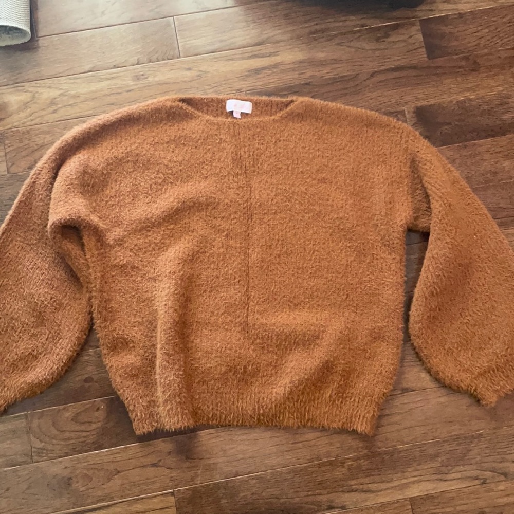 Super soft rust colored sweater